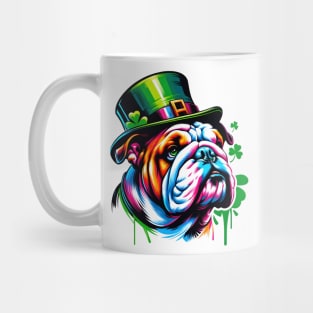 English Bulldog Celebrating Saint Patrick's Day Mug